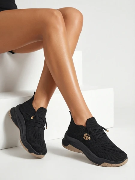 Royalfashion moteriški audinio sportbačiai be raištelių Teletta