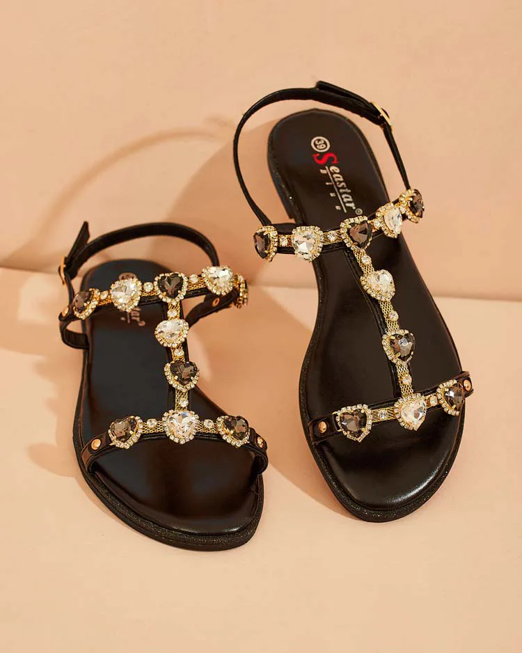 "Royalfashion" Moteriški sandalai "Selina" su cirkoniais