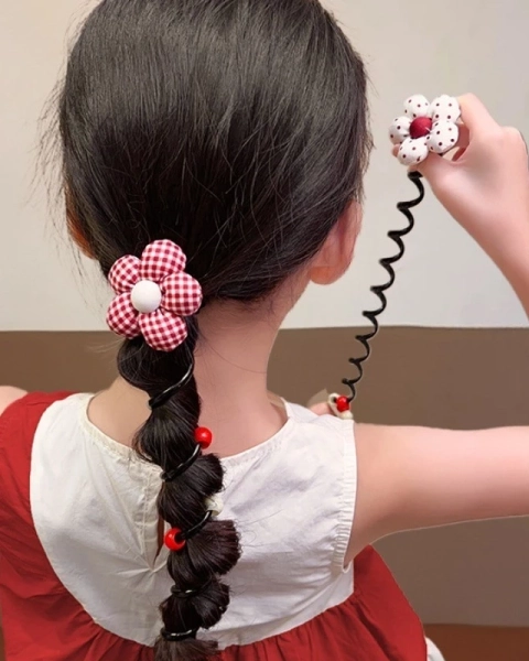 Royalfashion Plaukų spiralė su maža gėlyte Blossom Coil