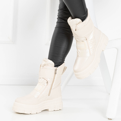 Кремовые женские зимние ботинки Naselia