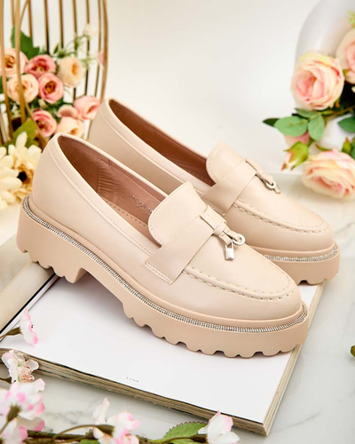 Royalfashion Женские мокасины с цирконами Ali