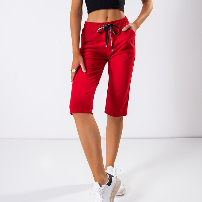 Красные женские бриджи