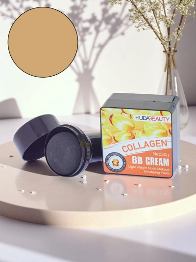 HudaBeauty veido makiažo pagrindas BB kremas su kolagenu, natūralios išvaizdos, kašmyro