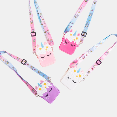 Светло-розовая сумочка в виде единорога Unicorn