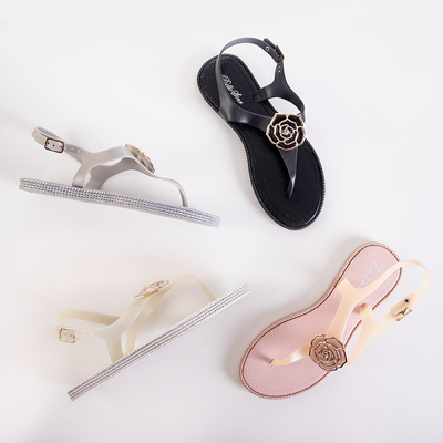 Серебряные женские босоножки с украшением Porto