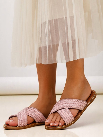 Женские сандалии Royalfashion с заплетёнными ремешками Bornes