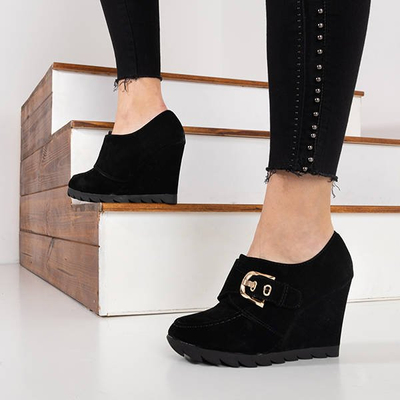 Черные туфли на танкетке Binevi - Обувь