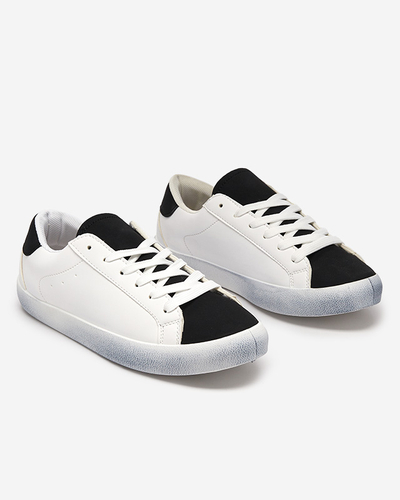 Бело-черные спортивные кроссовки женские Asufi- Footwear
