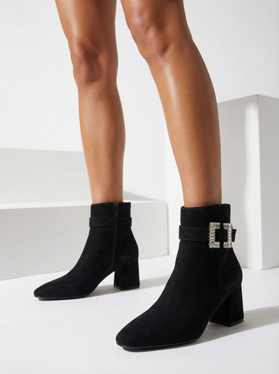 Royalfashion Juodi moteriški žemakulniai batai Masemart