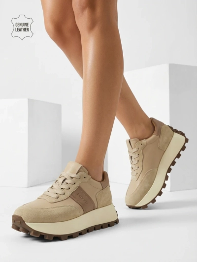 Sportiniai moteriški sportbačiai iš natūralios odos Naterre