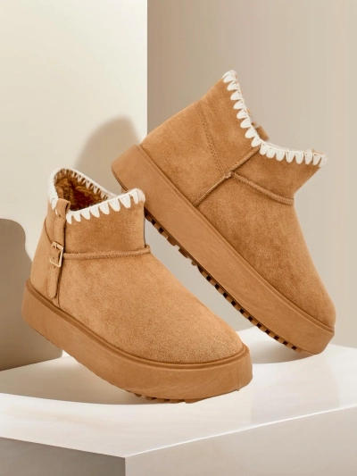 Женские короткие зимние сапоги в стиле ботильоны Royalfashion Ewioz