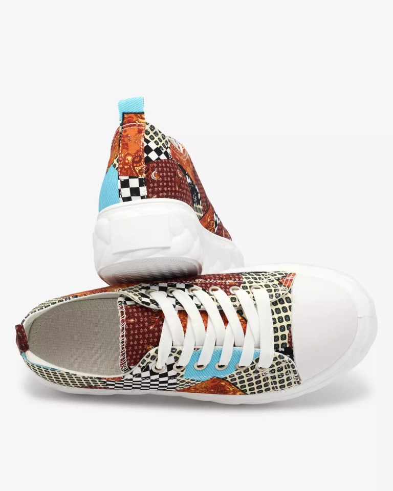 "Royalfashion" Raštuoti moteriški platforminiai sportbačiai Leterina