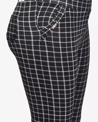 Juodos languotos moteriškos tegings kelnės PLUS SIZE- Drabužiai