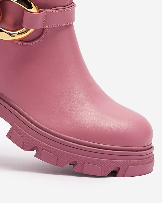 Moteriški rožinės spalvos batai su grandinėle Sudfa - Avalynė