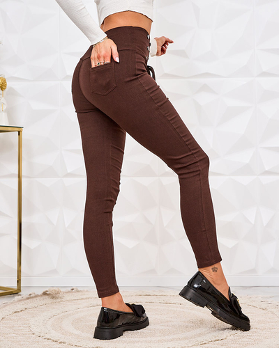 Royalfashion Женские брюки-теггинсы с декоративной вязкой
