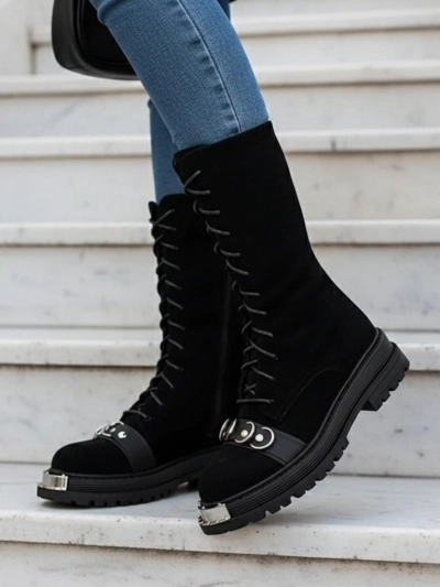 Royalfashion Женские сапоги на шнуровке Werces