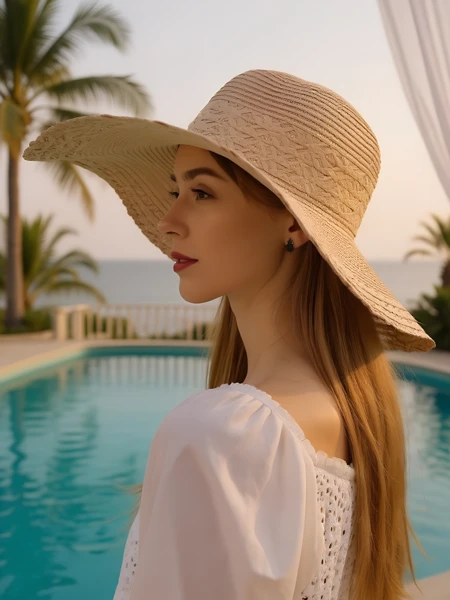 Royalfashion Moteriška šiaudinė skrybėlė Elorine