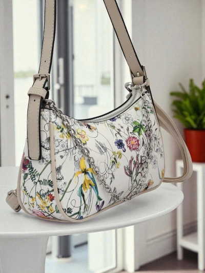 Royalfashion Maža moteriška rankinė iš ekologiškos odos su gėlių raštu Lily Bloom