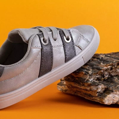 OUTLET Sidabriniai vaikiški sportiniai bateliai iš Mivisqa - Avalynė