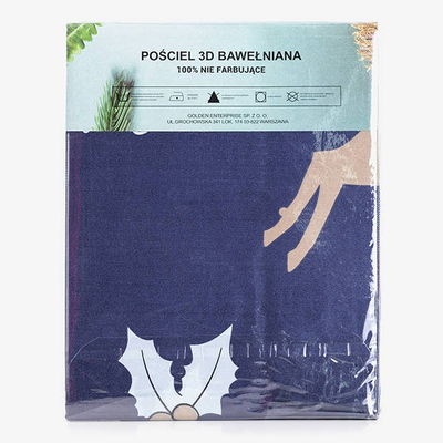 Pościel świąteczna w bałwanki 160x200 - Pościele