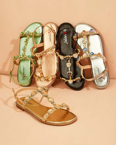 Royalfashion Женские сандалии Selina с цирконием