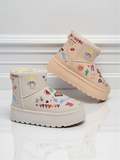 Royalfashion Короткие женские ботинки a'la снегоходы Aurelia Classico