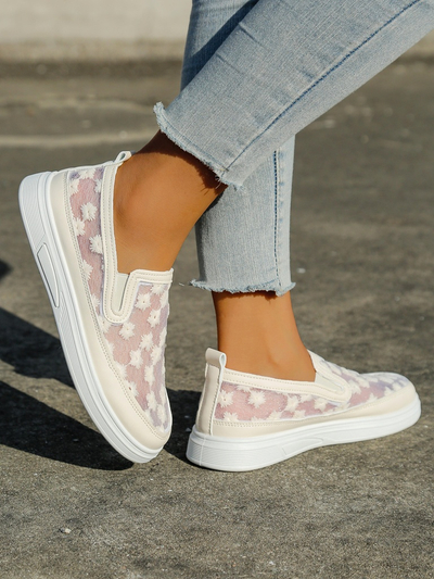 Мокасины Royalfashion для женщин из сетчатого материала с цветами Emzos