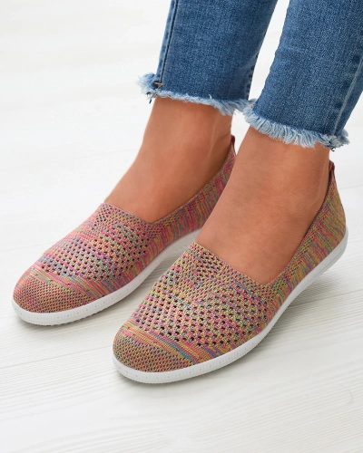 Ažūriniai spalvoto audinio sportbačiai Sadola - Avalynė