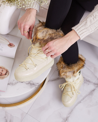 Royalfashion Ботинки-слипы a'la snow boots for women GMILLO