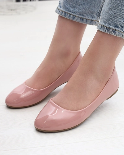 Pink Moteriški lakuoti balerinai "Fama" - Avalynė