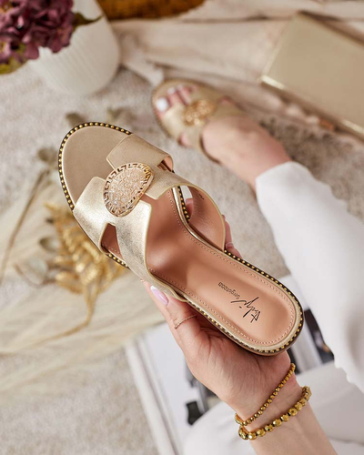 Royalfashion Женские шлепанцы на низком каблуке Olorra