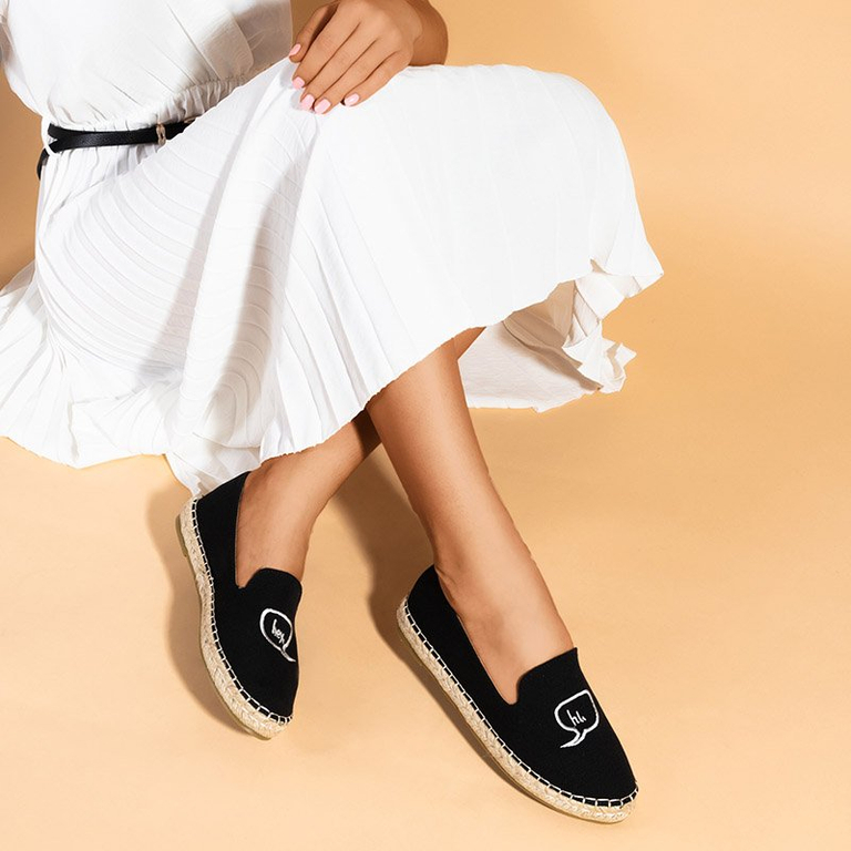 Черные женские эспадрильи Bahia