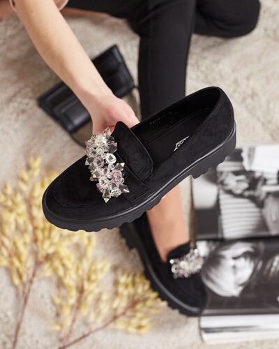 Royalfashion Moteriški mokasinai su ornamentu Leyla