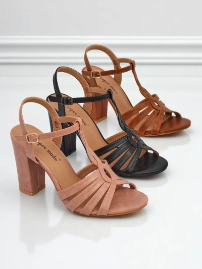 Royalfashion Женские босоножки на устойчивом каблуке Daffi Elegance