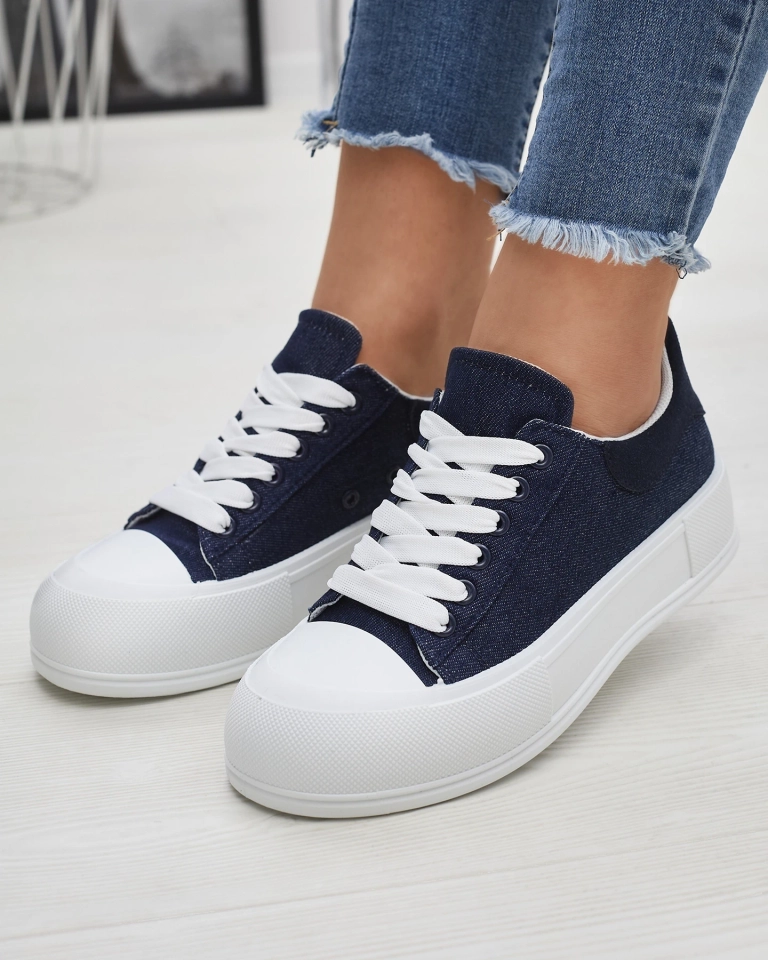 Темно-синие женские спортивные кроссовки a'la jeanoswe Tovarry- Footwear