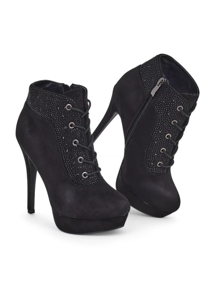 Royalfashion moteriški aukštakulniai auliniai batai su deimantais Efelolo