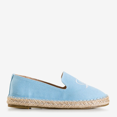 OUTLET Šviesiai mėlynos Bahia espadrilės moterims - Avalynė