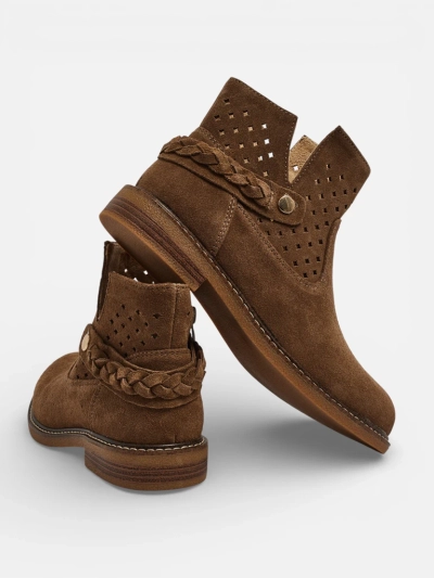 Ažuoriniai moteriški aulinukai iš natūralios odos Unimi