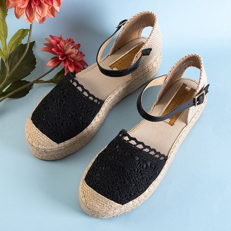 Черные босоножки на платформе Ritisa