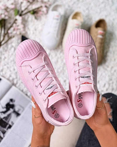 OUTLET Royalfashion Pink Brigera platforminiai sportiniai bateliai