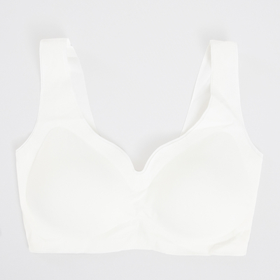 Besiūlės moteriškos baltos spalvos liemenėlė - apatinis trikotažas