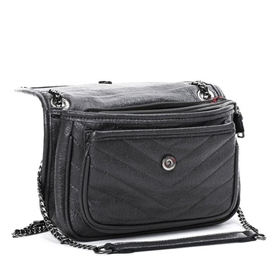 Маленькая сумка через плечо серого цвета с ремешком-цепочкой - Handbags