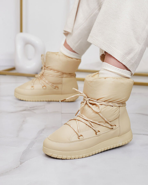 "Royalfashion" Smėlio spalvos moteriški sniego batai Iredas