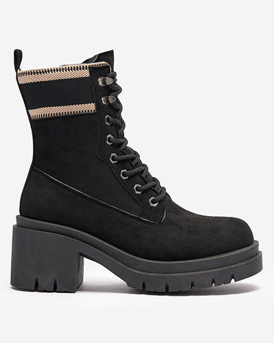 Juodi stiletto trapper batai Koidoo- Obuwie