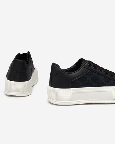 Juodi moteriški sportiniai bateliai su raštuotais Jeride įdėklais - Avalynė