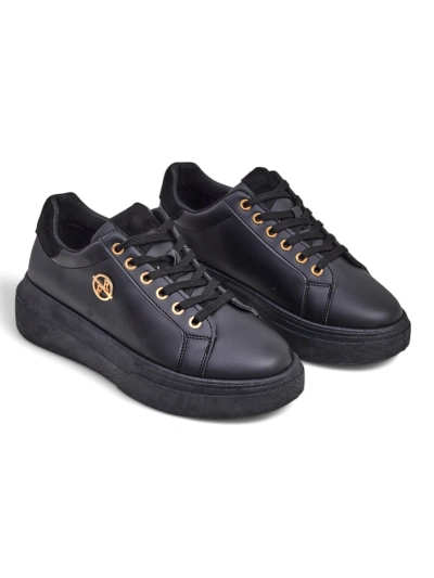 Erato Nero Women's Eco-Leather Platform Sneakers 5cm