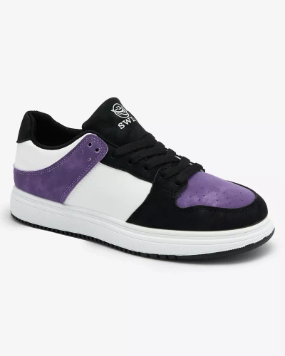 Royalfashion Фиолетово-белые женские спортивные туфли Elevace