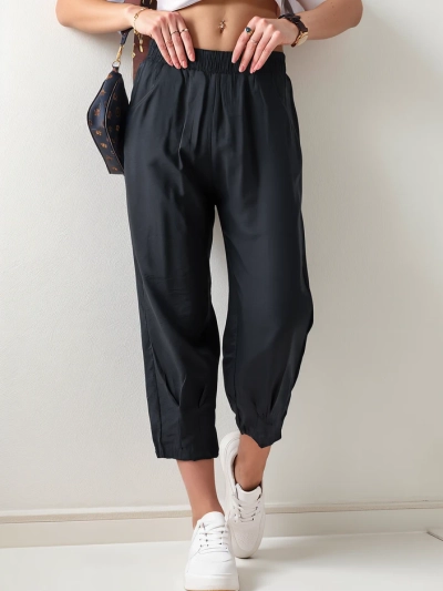 Royalfashion Paprasti moteriški audinio kelnių 7/8