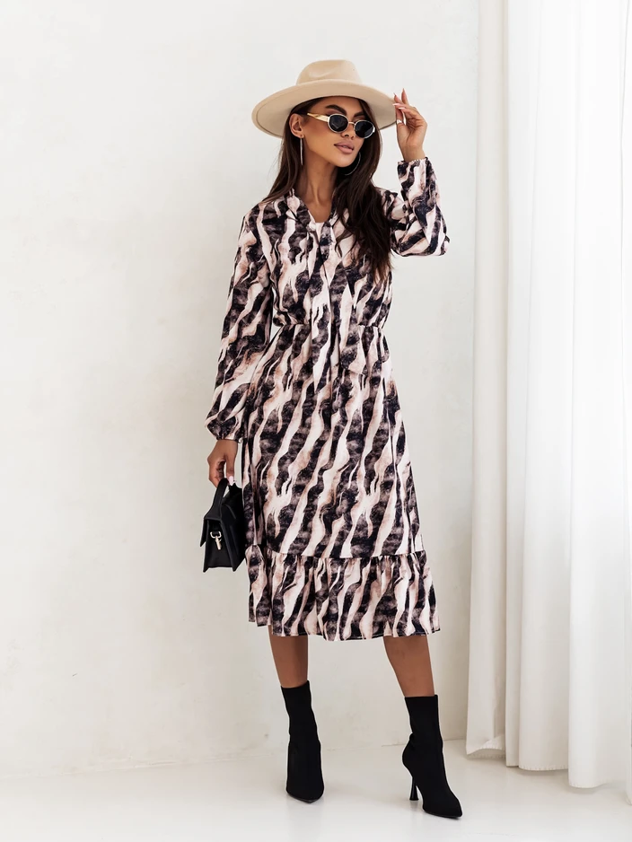 Женское миди-платье Royalfashion с принтом