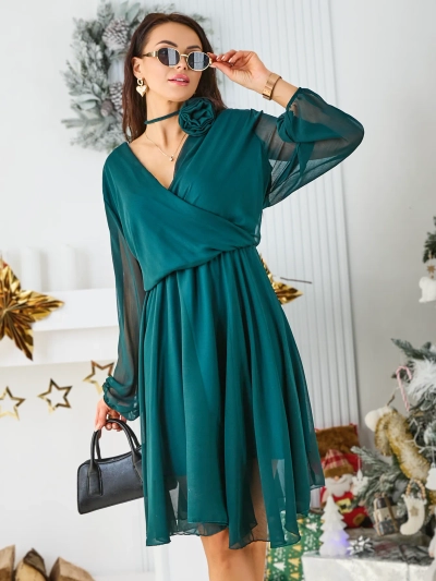 Royalfashion Классическое женское платье до колена